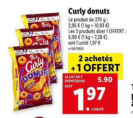 Promo Curly Donuts Vico Chez Lidl Icatalogue Fr