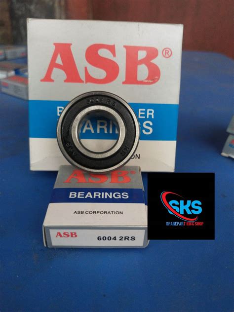 Bearing 6004 2RS Original ASB Tutup Karet 26x42x12mm Lazada Indonesia