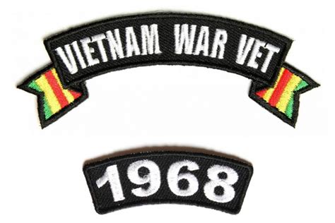 Vietnam War Vet 1968 Patch Set | Vietnam War Patches -TheCheapPlace