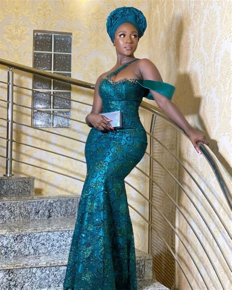 Aso Ebi Lace Styles For Plus Size Dresses Images Page