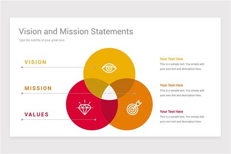 Vision and Mission Statements PowerPoint (PPT) Template | Nulivo Market