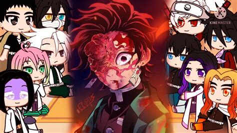 Hashiras React To Demon Tanjiro Kamado Demon Slayer Hashiras