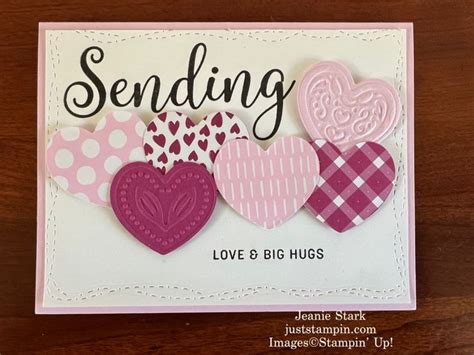 Sending Smiles With The Adoring Hearts Hybrid Embossing Folder Just