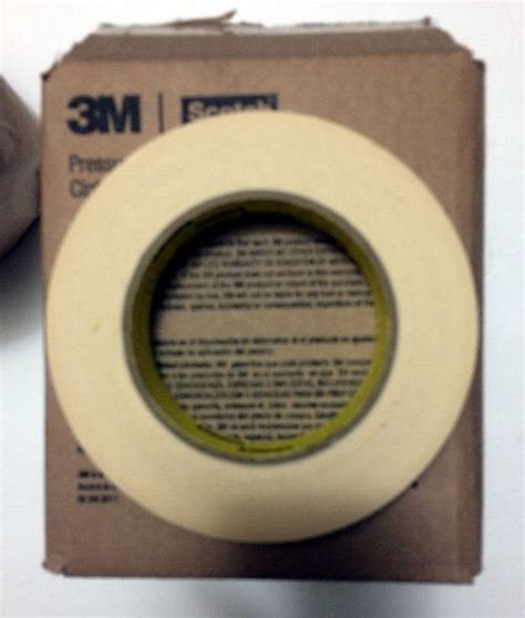 3M 22014 Scotch Flatback Masking Tape 250 Tan 1 X 60yd 6 0 Mil Per