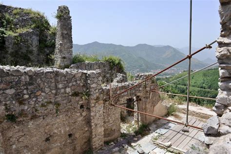 Mercato San Severino Scorcio Panoramico Dei Ruderi Della Prima Cinta