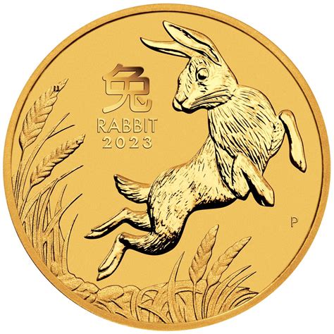 Gold Ounce 2023 Year Of The Rabbit Perth Mint Coin From Australia