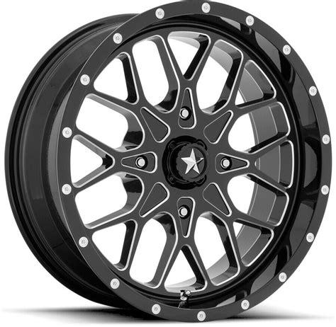 Kit 4 AMS M1 Evil Tires 30x10 14 On MSA M45 Portal Black Wheels FXT EBay