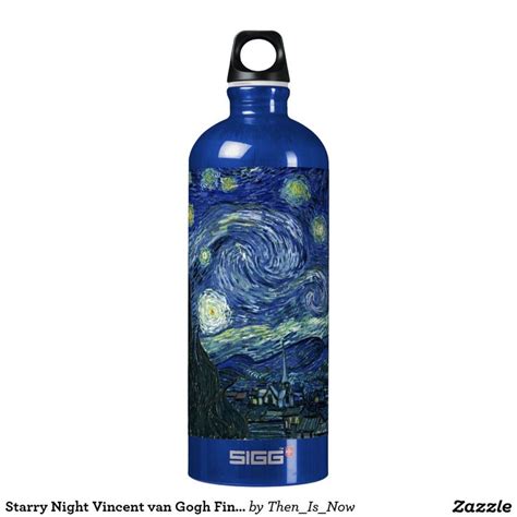 Starry Night Water Bottle Van Gogh Fine Art