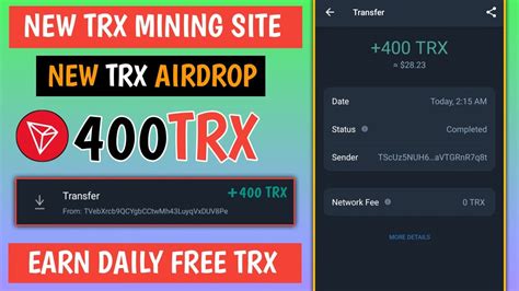 💸💰 New Trx Mining Website Earn Free Trx Tron Mining Earn And Mine