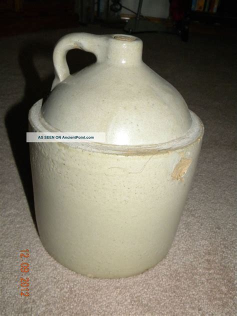 Antique Old Kentucky Wiskey Moonshine Jug Pottery Crock 1 Gallon