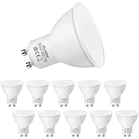 Ampoule Gu10 Led Blanc Froid 6000k 5w équivalent Ampoule Halogène 35w