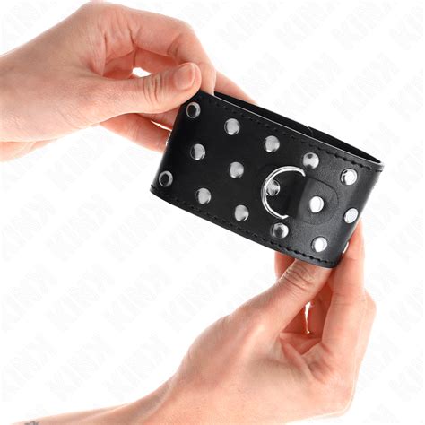 KINK MUÑEQUERAS ESTILO PUNK AJUSTABLE CM X CM Seductime Sex Shop