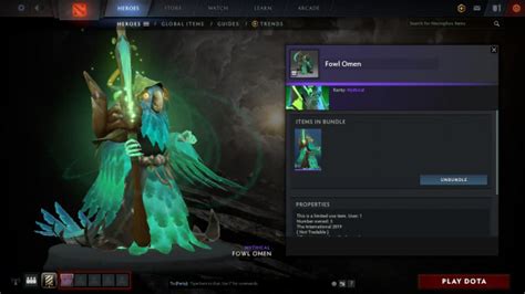 Beli Item Gift Fowl Omen Necrophos Set Dota Terlengkap Dan