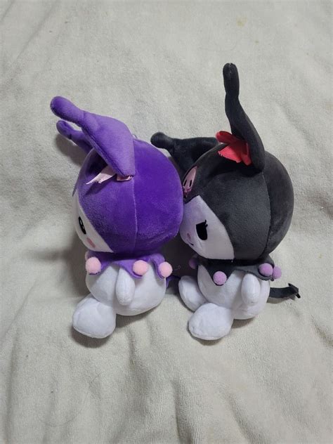 Sanrio Kuromi And Romina Hanging Plush Soft Toy Set Of 2 Hobbies