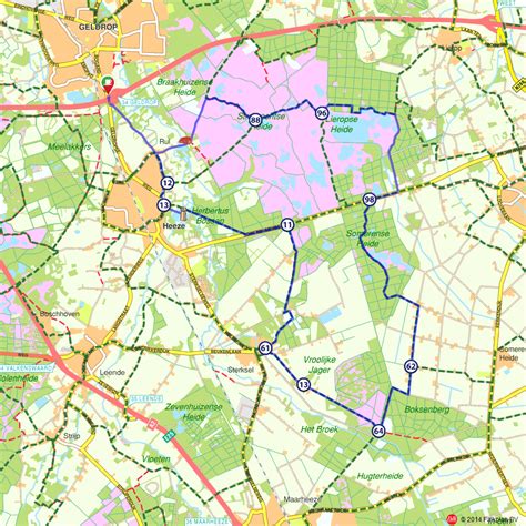 Fietsroute Geldrop Heeze Over Strabrechtse Heide Route Nl