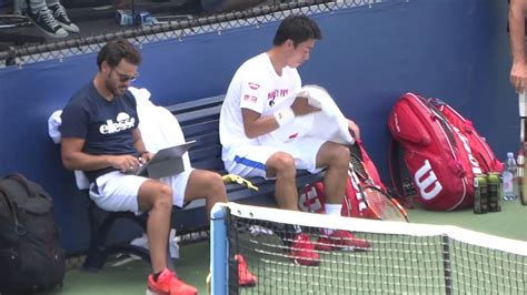 2016826 Us Open Kei Nishikori （錦織圭） Practice 開幕直前練習 （practice Court P1 ） Youtube