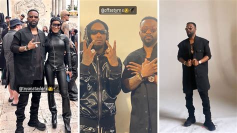 Paris Fashion Week Fally Ipupa Uso Kwa Uso Na Rapper Offset Youtube