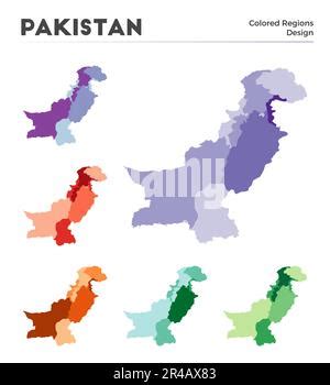 Pakistan Map Borders Of Pakistan For Your Infographic Vector Country