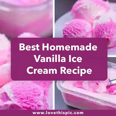 Best Homemade Vanilla Ice Cream Recipe