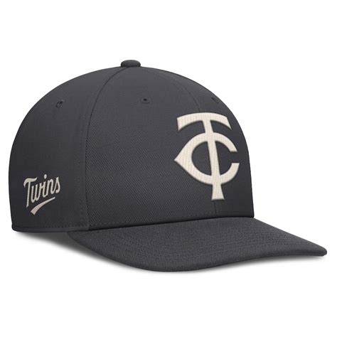 Mens Minnesota Twins Nike Anthracite Statement Pro Snapback Hat
