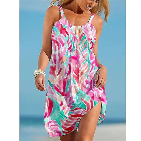 Sunflower Print 3d Midi Dress Women Summer Sexy Beach Dress Girl