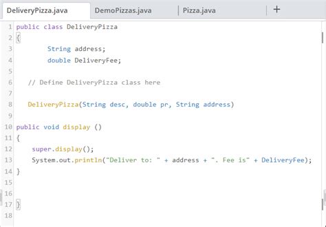 Solved JAVA Create A Class Named Pizza With The Following Chegg