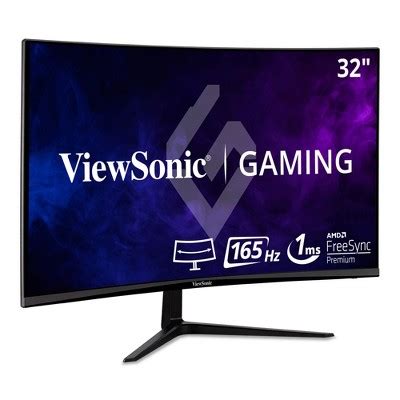 Viewsonic Vx3218 Pc Mhd 32 Inch Curved 1080p 1ms 165hz Gaming Monitor