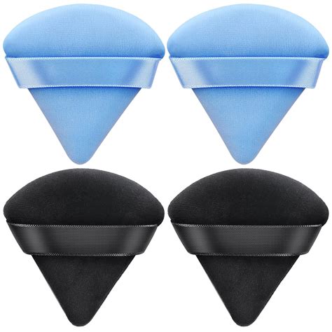 Amazon AMMON 4 Pcs Powder Puff Triangle Soft Makeup Powder Puff