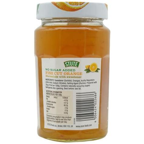 Buy Stute Marmalade Fine Cut Orange No Sugar Added Online At Best