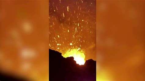 Video Captures Eurasia S Highest Active Volcano