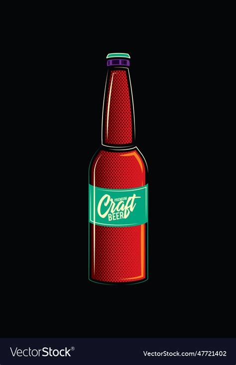 Beer bottle Royalty Free Vector Image - VectorStock