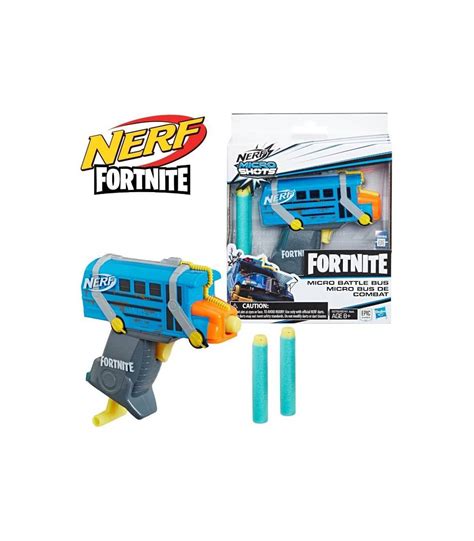 NERF FORTNITE MICROSHOTS BATTLE BUS DE HASBRO JUGUETES PANRE