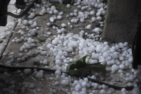 Las Fotos De La Fuerte Tormenta De Granizo Viento Y Destrozos Que