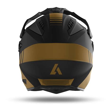 Kask Integralny Airoh Commander Gold Matt Czarny Z Oty Rrmoto Pl