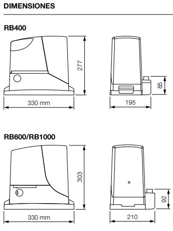 Accionador Para Puertas Correderas Nice Robus Puertas