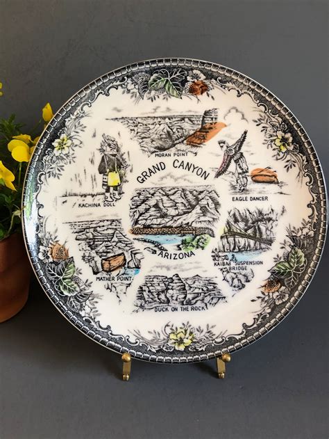 Grand Canyon Collectible Plate Transferware Etsy