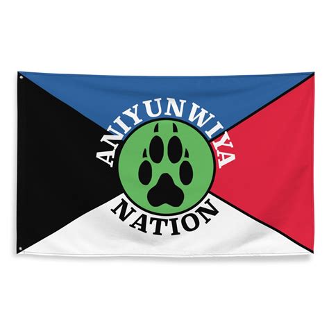 Aniyunwiya Nation Cherokee Flag X Etsy