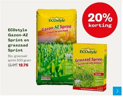 Ecostyle Gazon Az Sprint En Graszaad Sprint Aanbieding Bij Welkoop