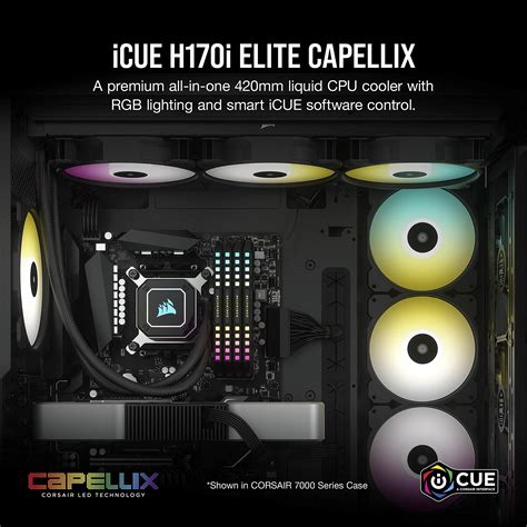 CORSAIR ICUE H170i ELITE CAPELLIX Liquid CPU Cooler 33 Dynamic RGB