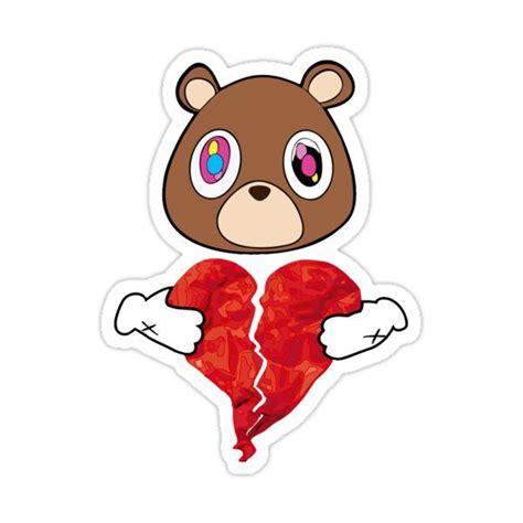 Kanye West 808 S Graduation Bear Sticker For Sale By Teodor Suciu