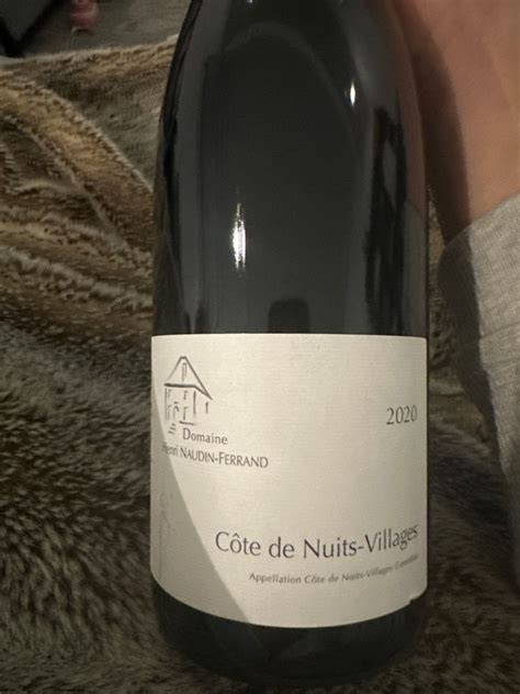 2021 Domaine Henri Naudin Ferrand Côte de Nuits Villages France