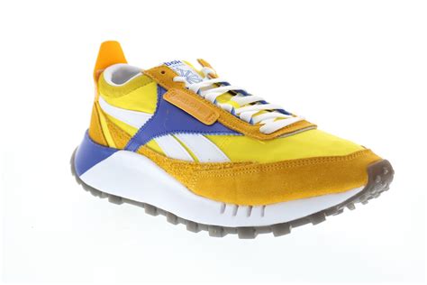 Reebok Classic Legacy Fy8326 Mens Yellow Suede Lifestyle Sneakers Shoe Ruze Shoes