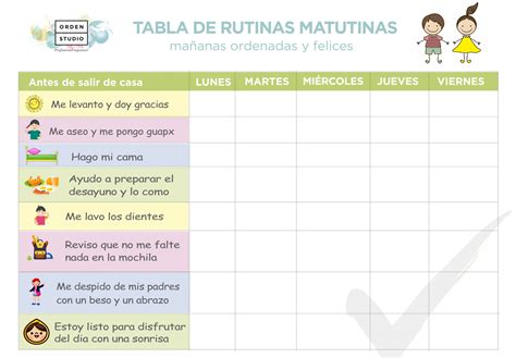 Tabla De Rutinas Para Ninos Porn Sex Picture