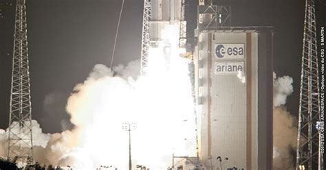 European Rocket Launches British And Mexican Satellites