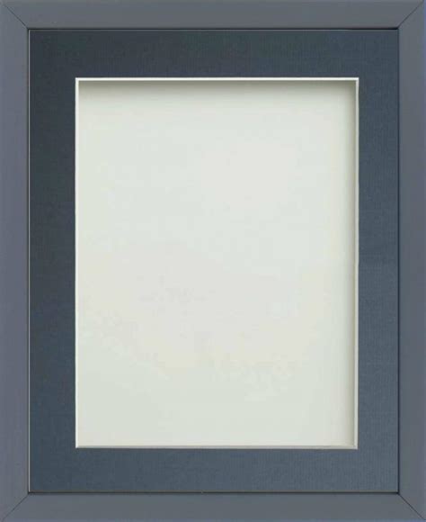 Dahlia Dolphin Grey 14x11 Frame With Blue Mount Cut For Image Size A4