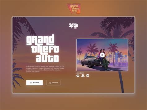 GTA VI Landing Page 🔫 | Figma