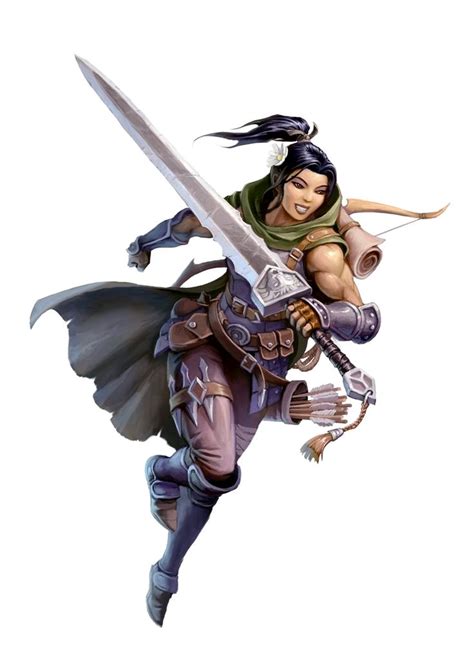 Female Human Bloodrager Barbarian Pathfinder Pfrpg Dnd Dandd D20