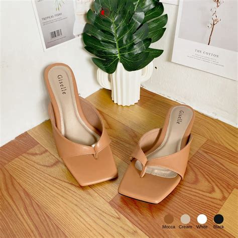 Jual Giselle Colls Kiara Sandal Wanita Heels 3 Cm Shopee Indonesia