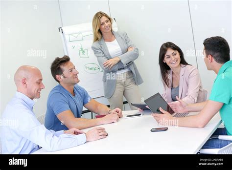 executive meeting room office stock photo alamy