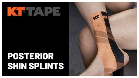 Kt Tape Posterior Shin Splints Youtube